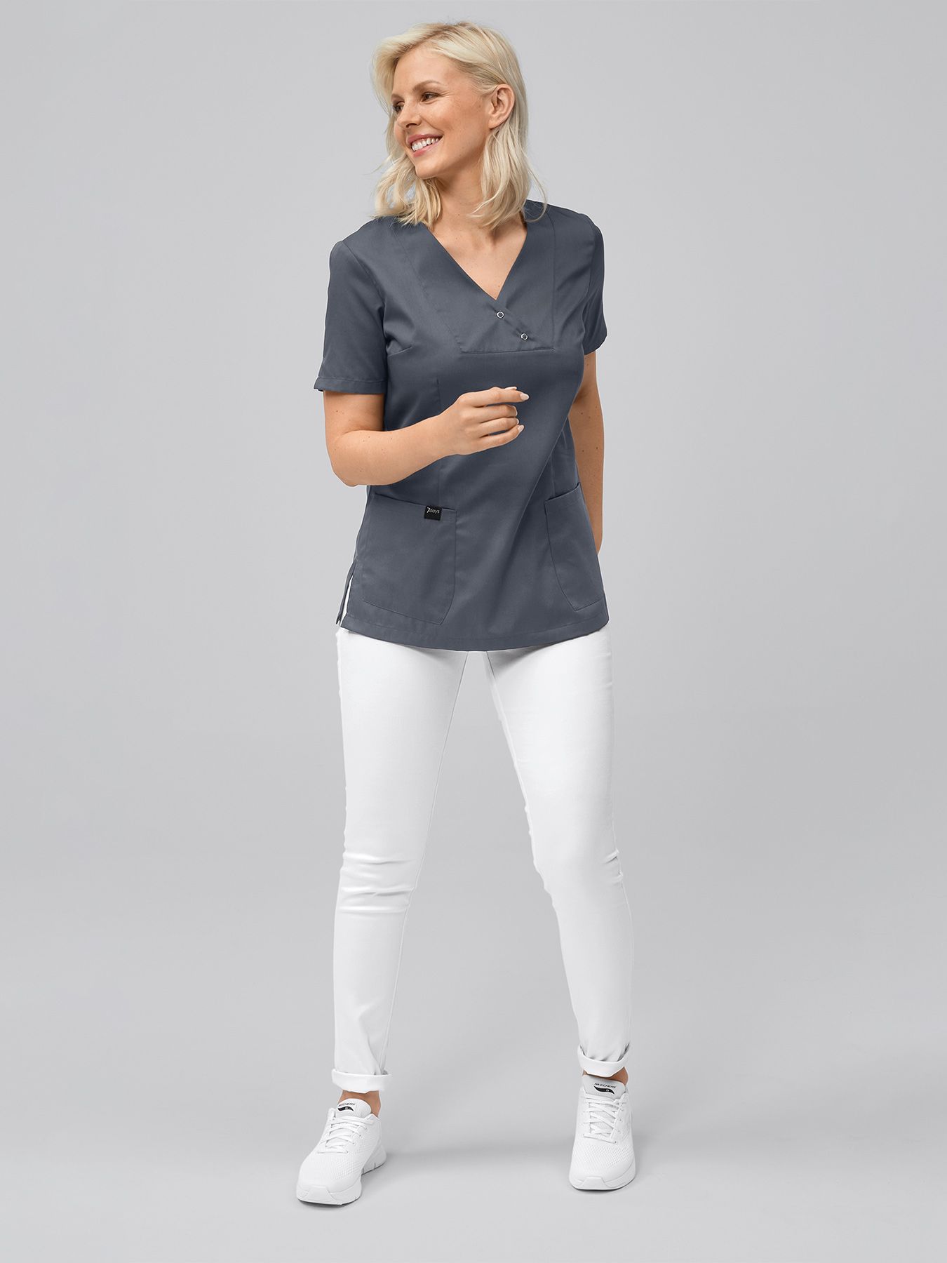 Damestuniek met drukknopen LAMIA