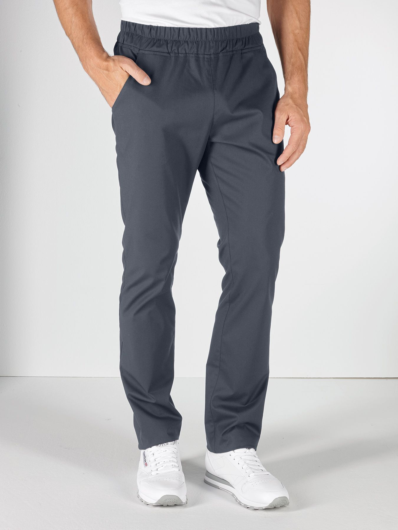 Lichte herenbroek met elastische tailleboord – stretch 