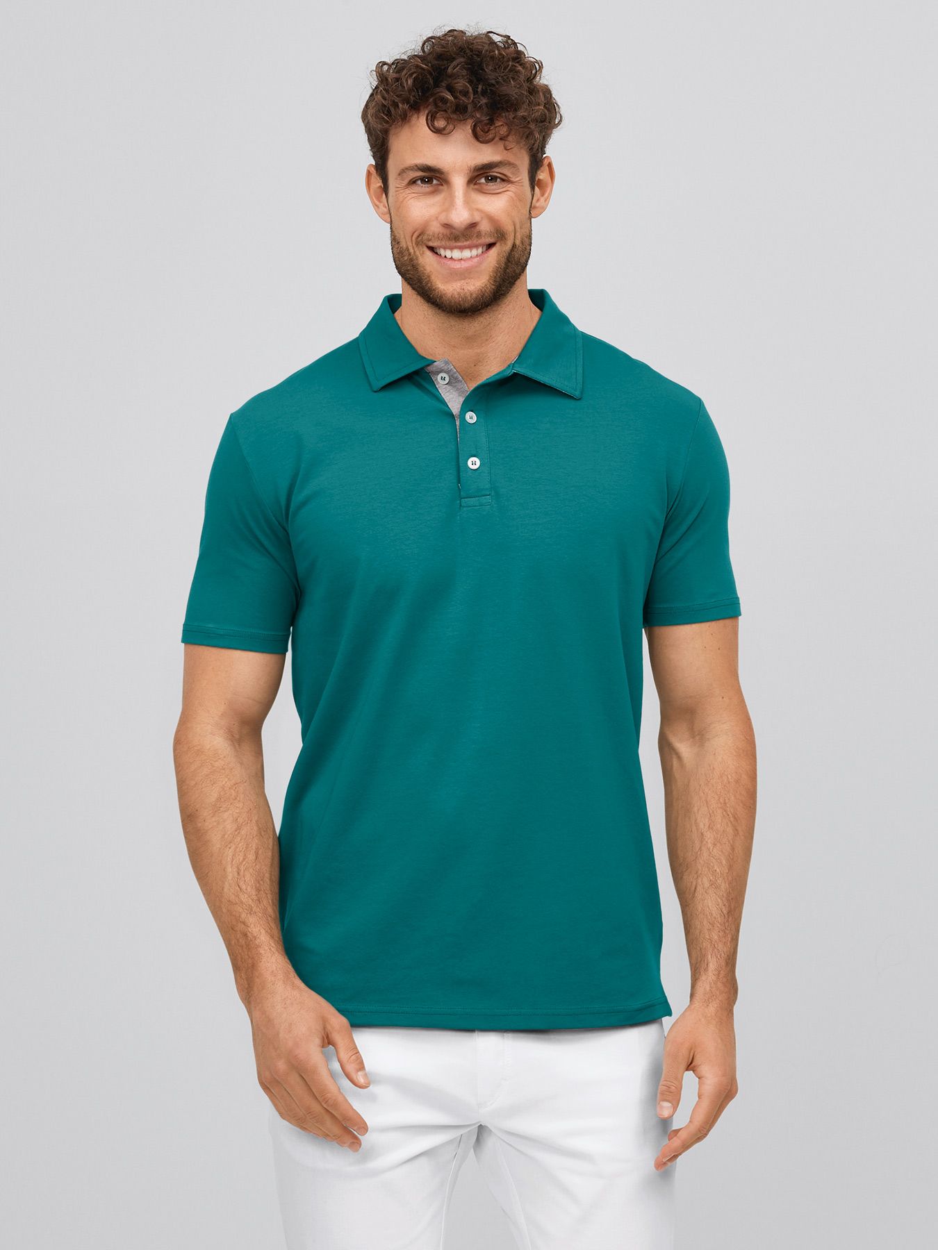 Herenshirt met kraag – single jersey 