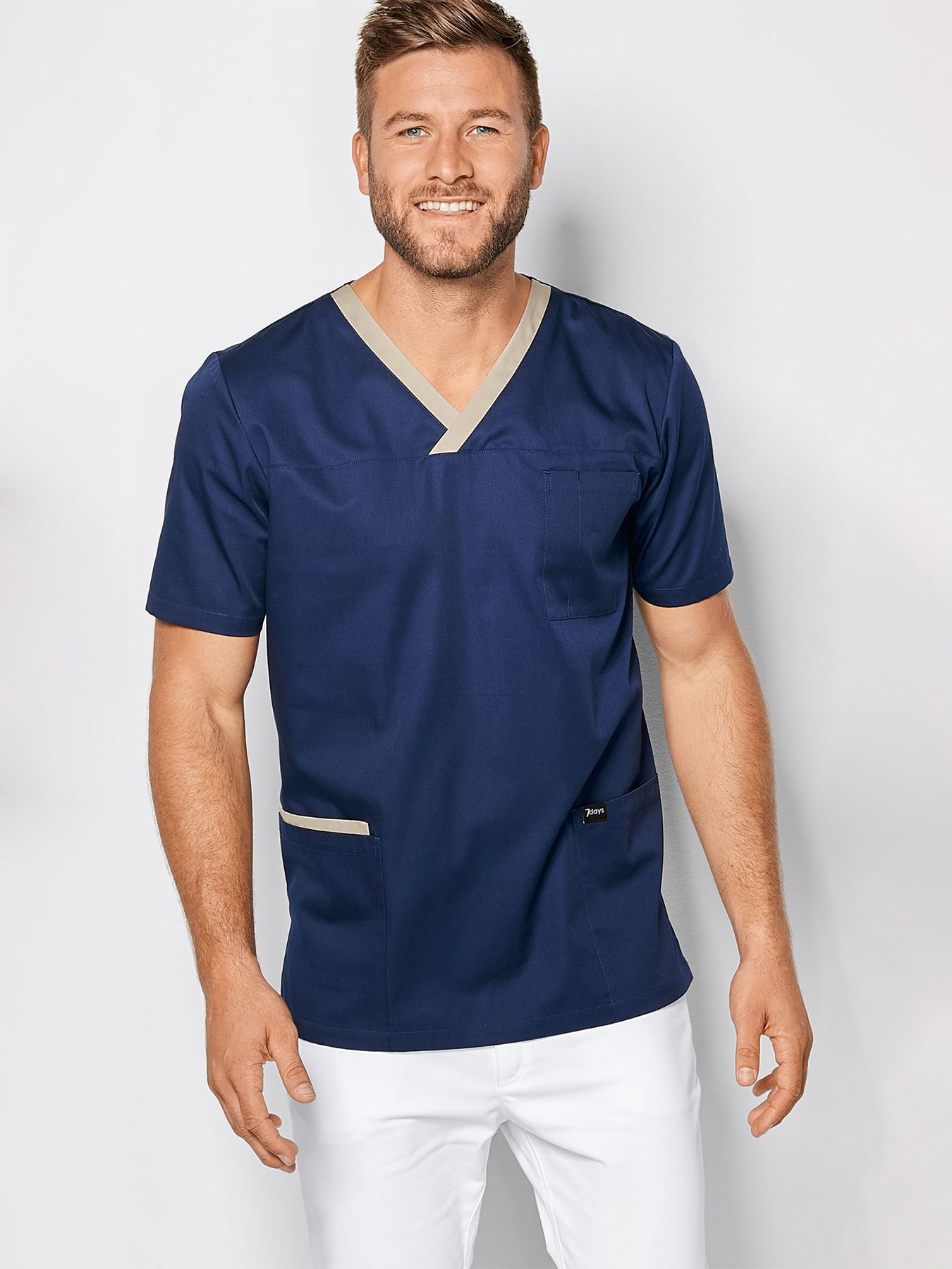 Herentuniek met kleurdetails