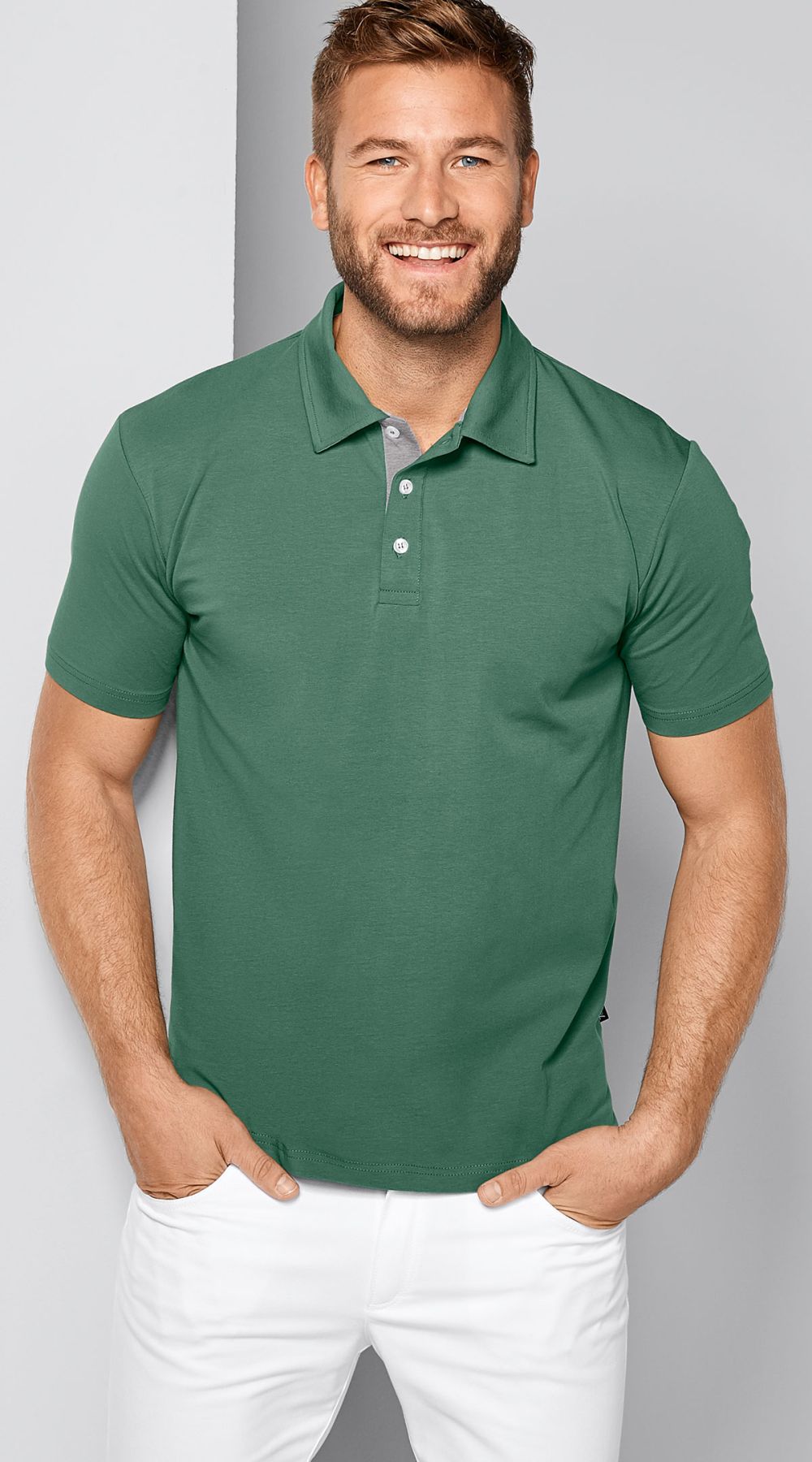 Heren poloshirt – single jersey 