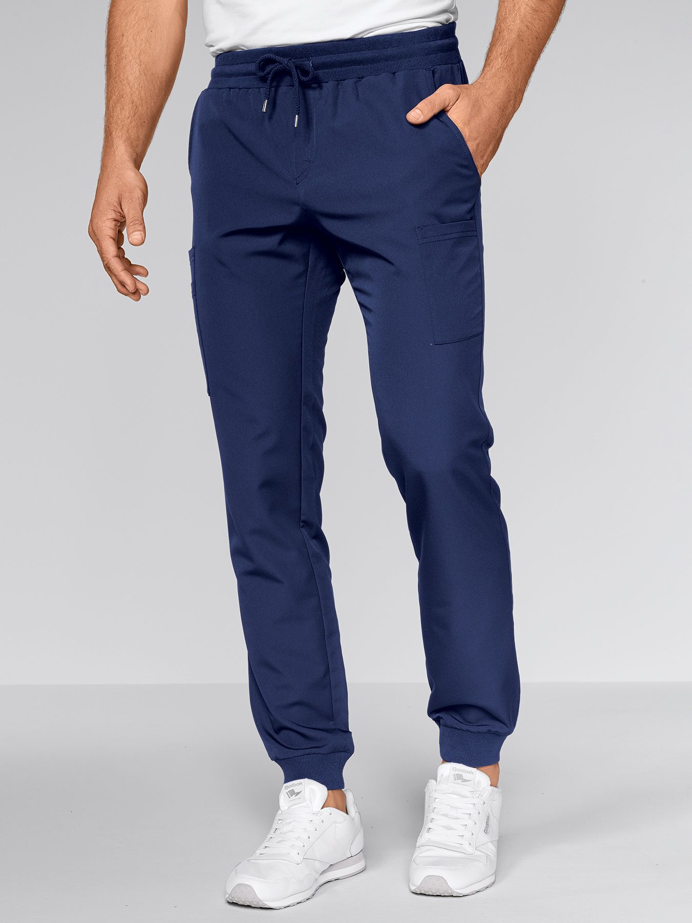 Herenbroek met elastische enkelboord RODEZ – active-stretch 