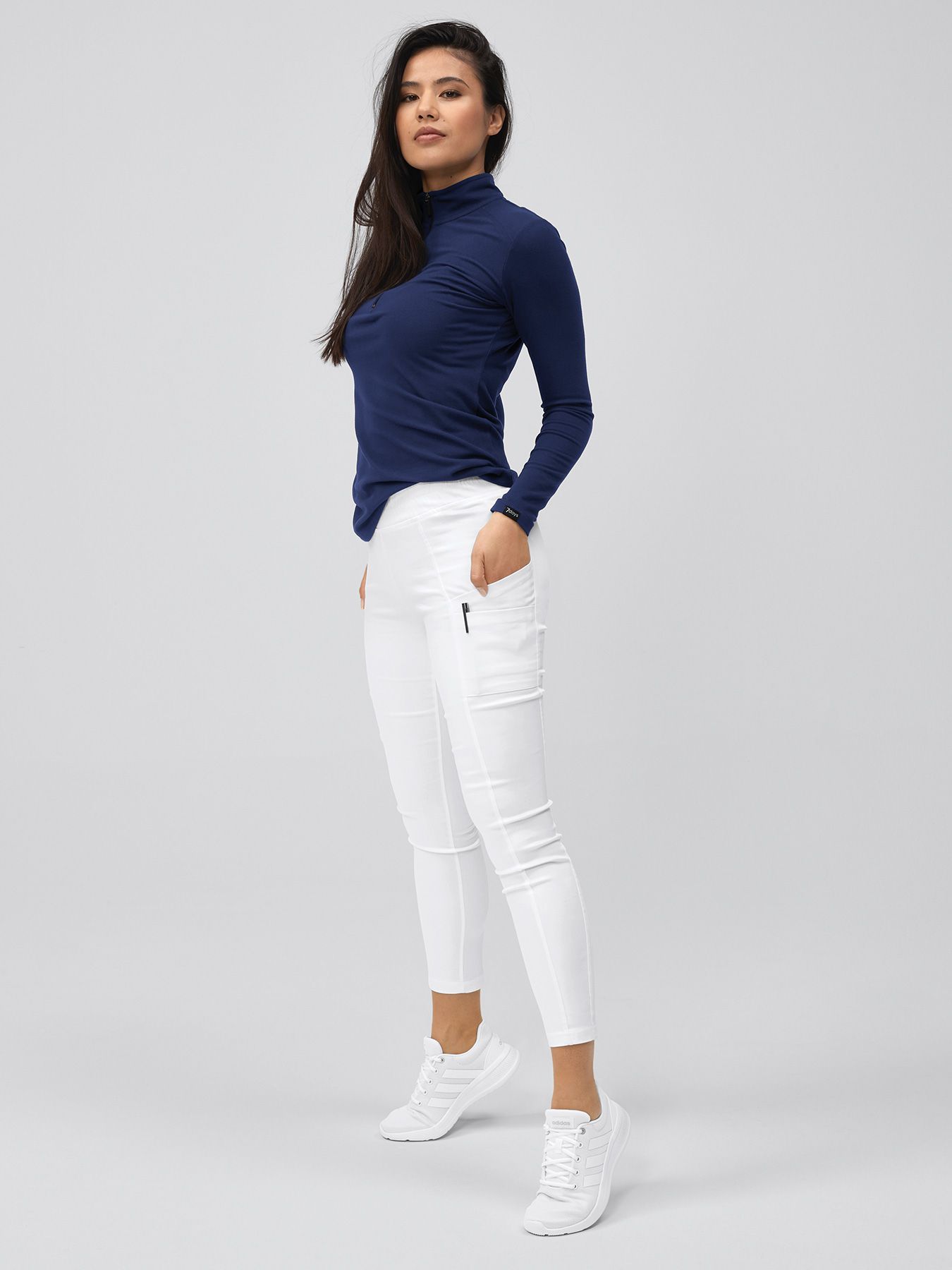 Damesbroek met beenzakken BELLUNO – soft-stretch