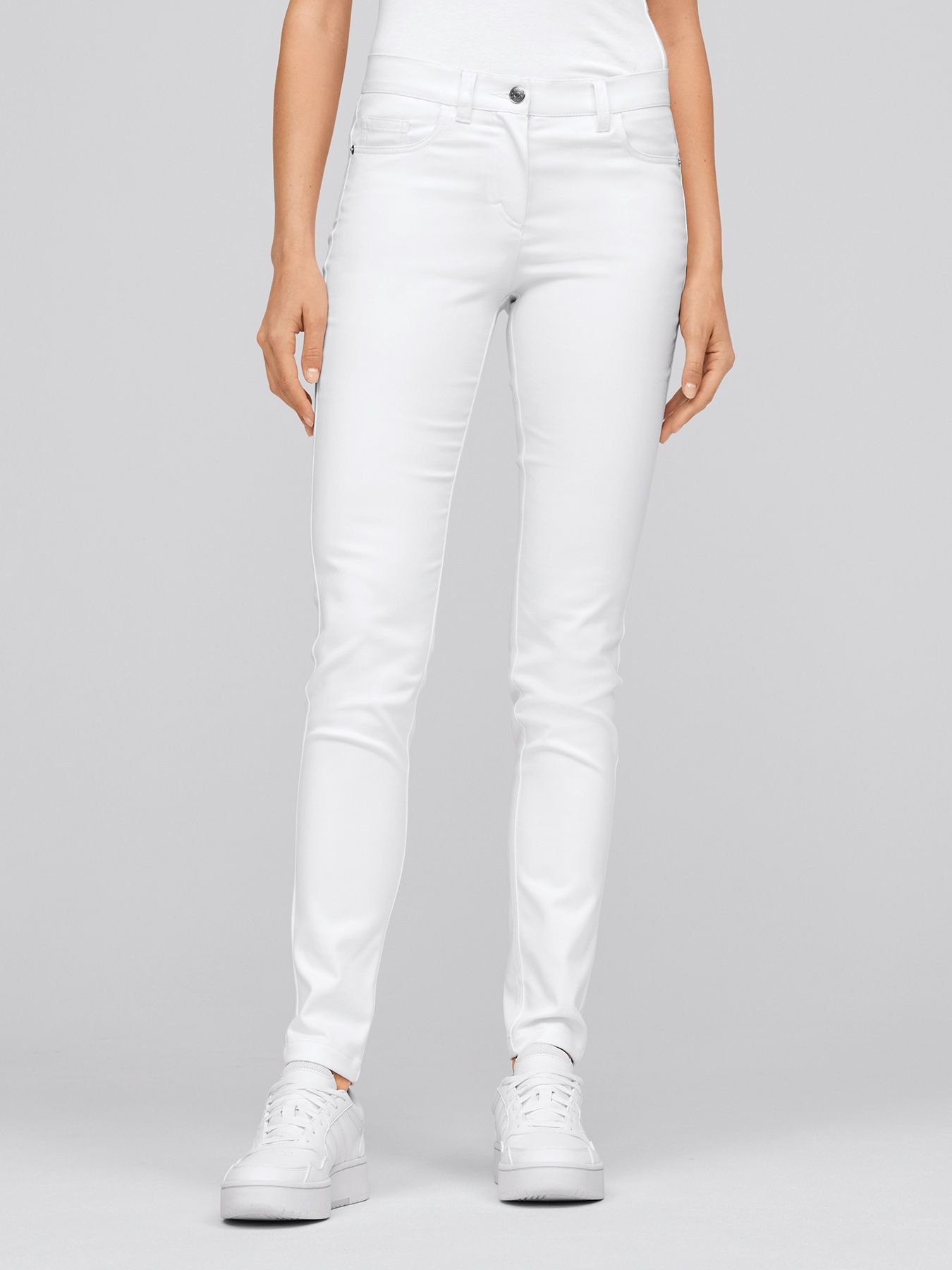 Damesjeans met normale taillehoogte MESSINA – ondoorzichtige ultraflex-stretch