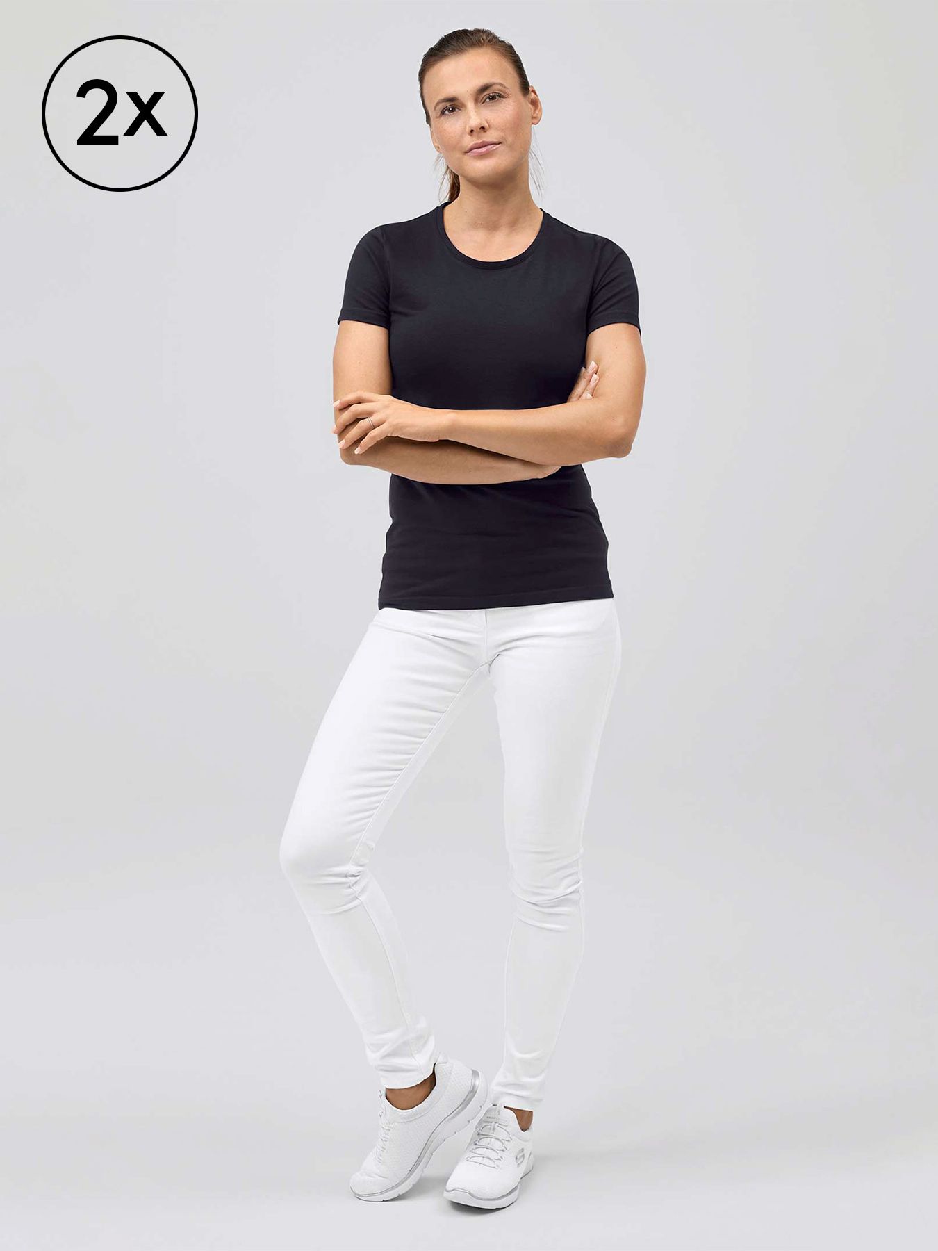 Dames ondershirt – dubbelpak