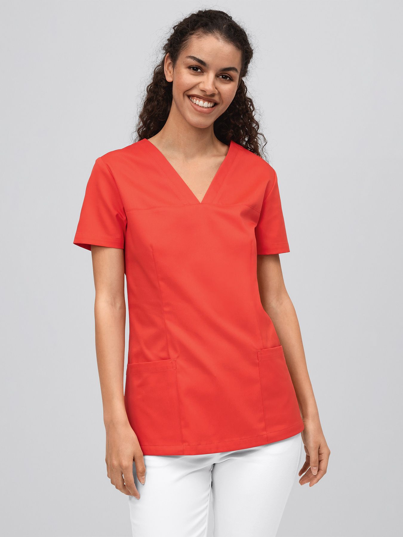 Slip-on tuniek met V-hals - 60°-was