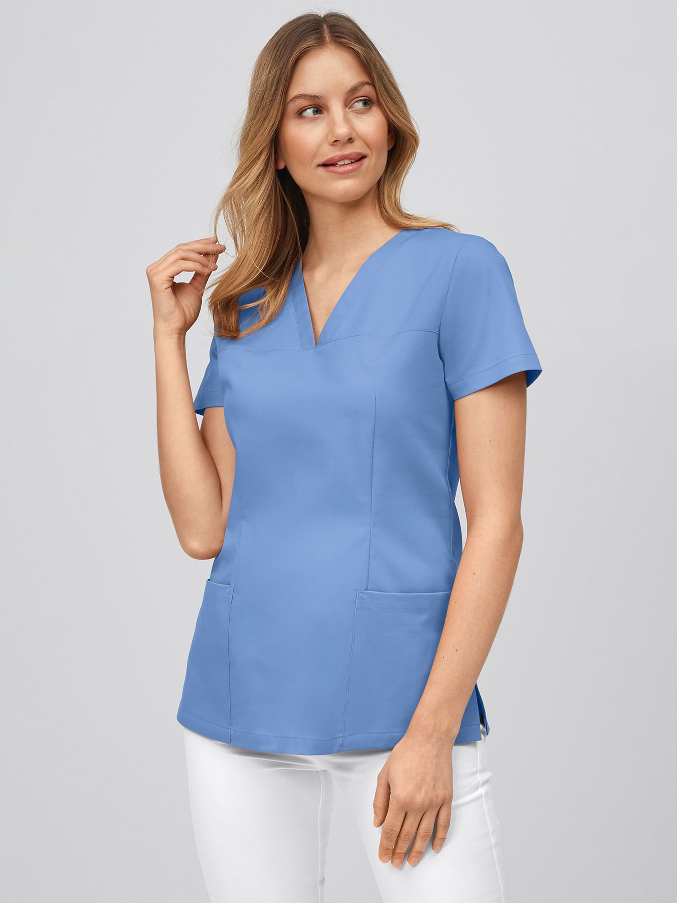 Slip-on tuniek met V-hals - 60°-was