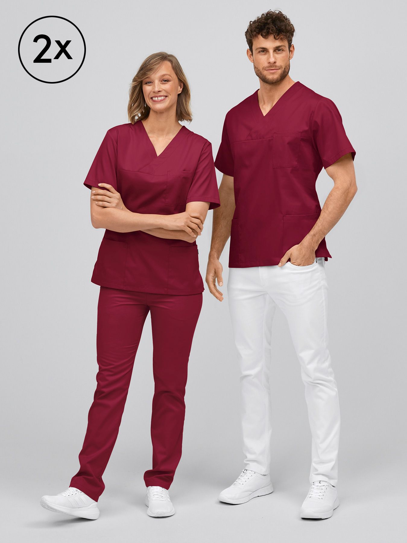 Unisex operatietuniek PISA – dubbelpak