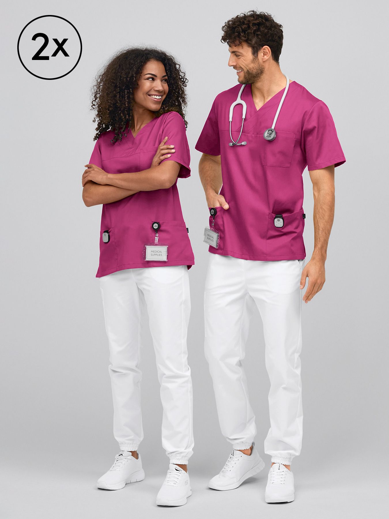 Unisex operatietuniek PISA – dubbelpak