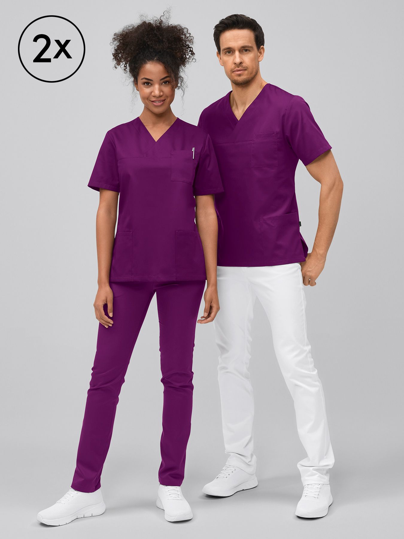 Unisex operatietuniek PISA – dubbelpak