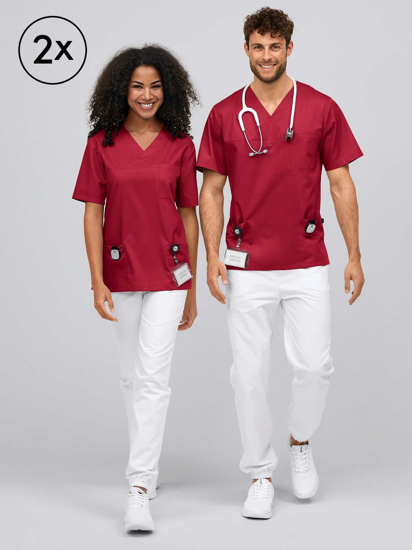 Unisex operatietuniek PISA – dubbelpak