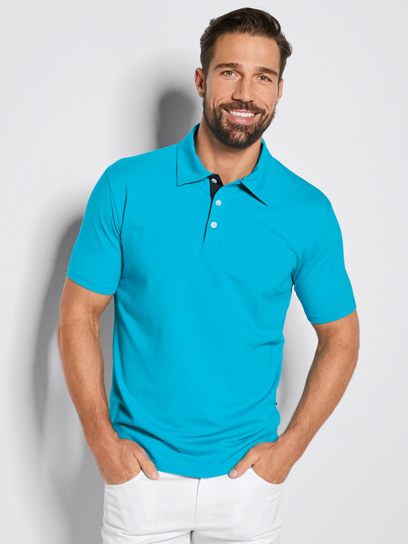 Herenshirt met kraag – single jersey 