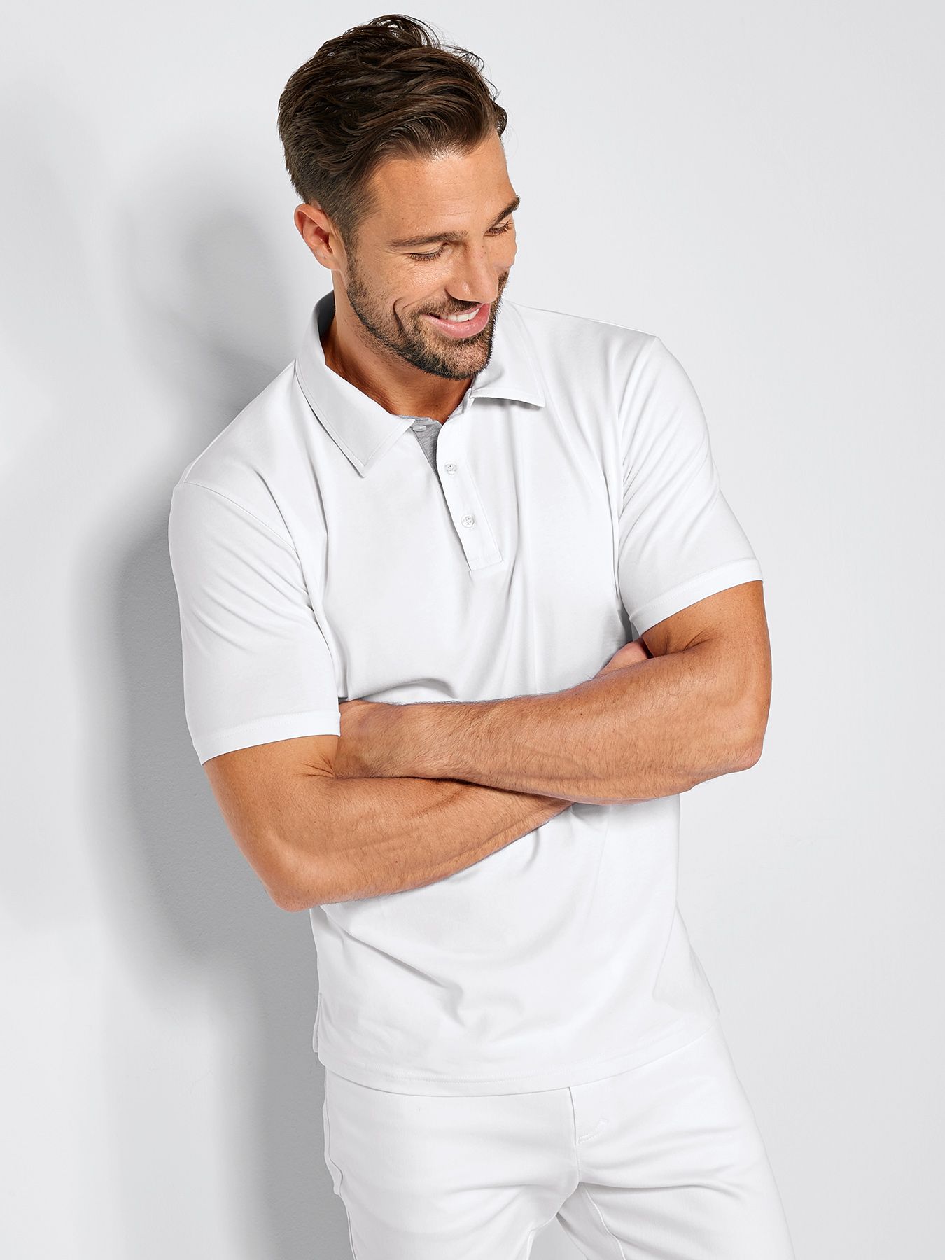 Herenshirt met kraag – single jersey 