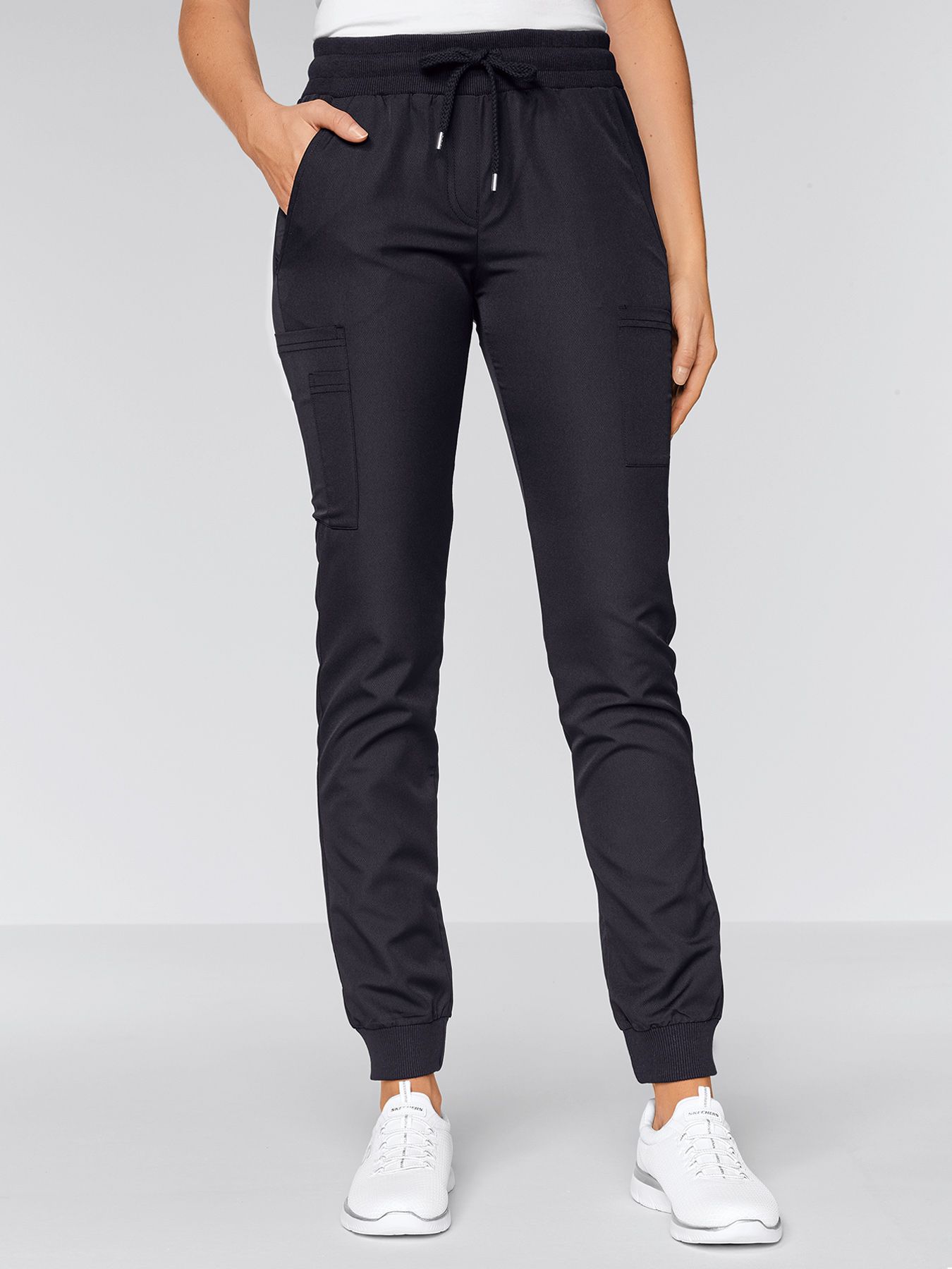 Damesbroek met elastische enkelboord RONDA – active-stretch 