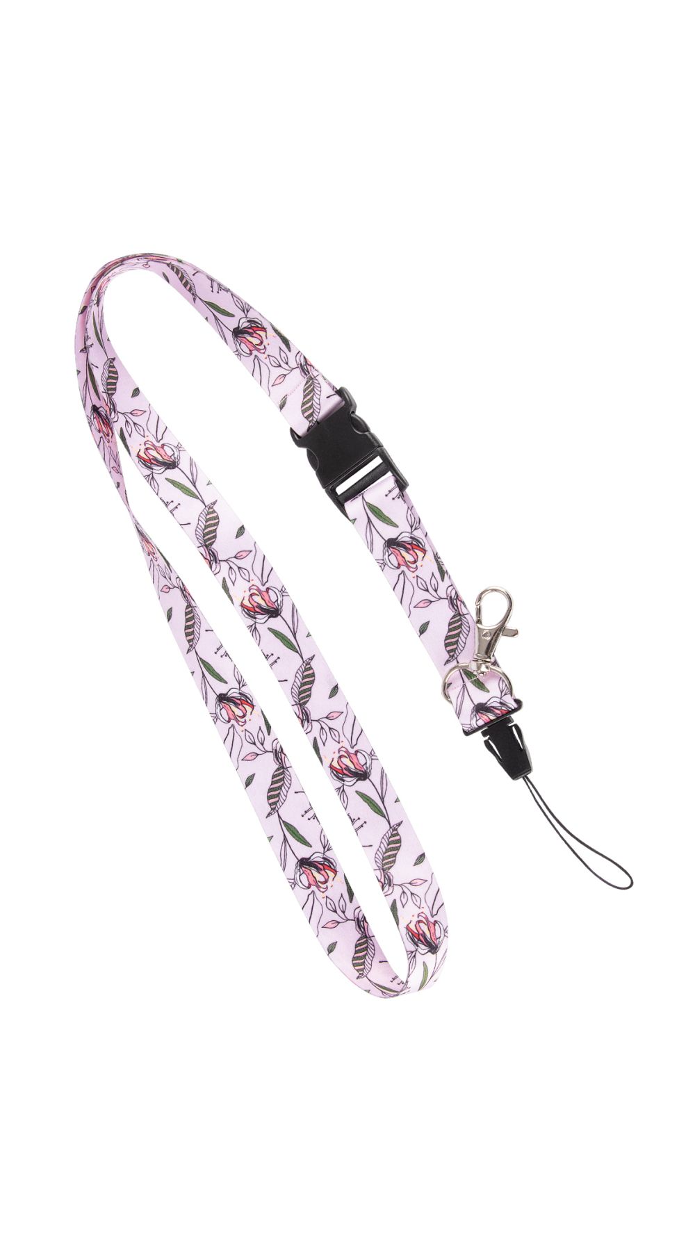 Sleutelhanger met bloemenprinten