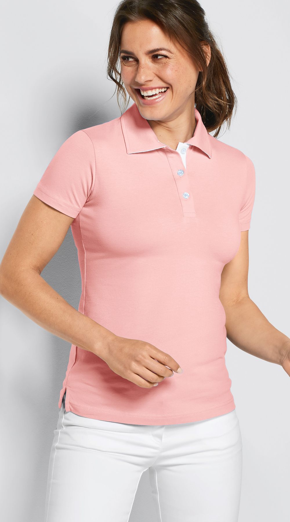 Poloshirt van single jersey