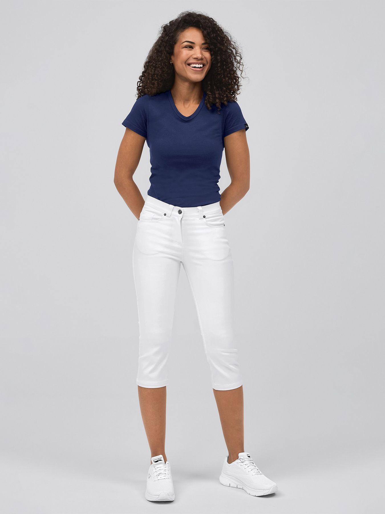 Ultraflex ¾ jeans, ondoorzichtig