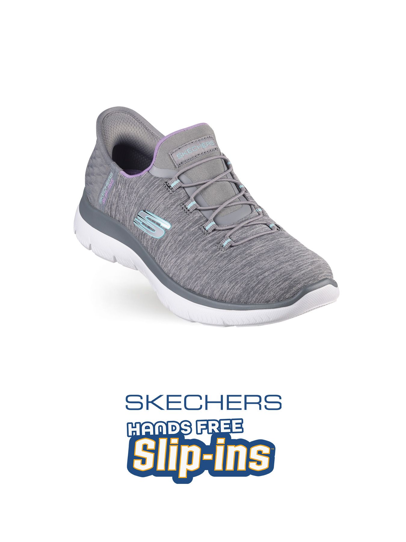 Sneaker Skechers – Slip-ins, grijs gemêleerd