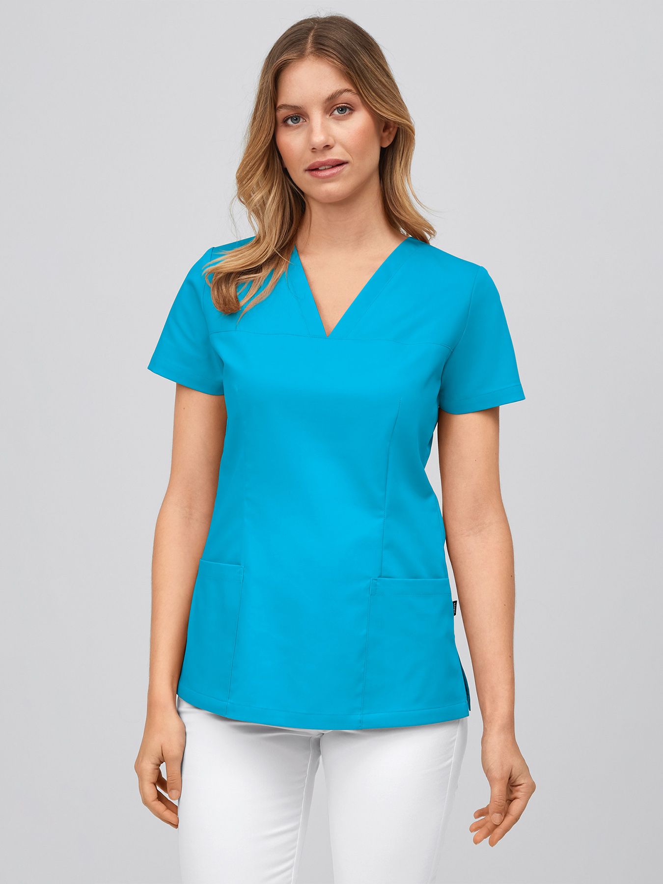 Slip-on tuniek met V-hals - 60°-was