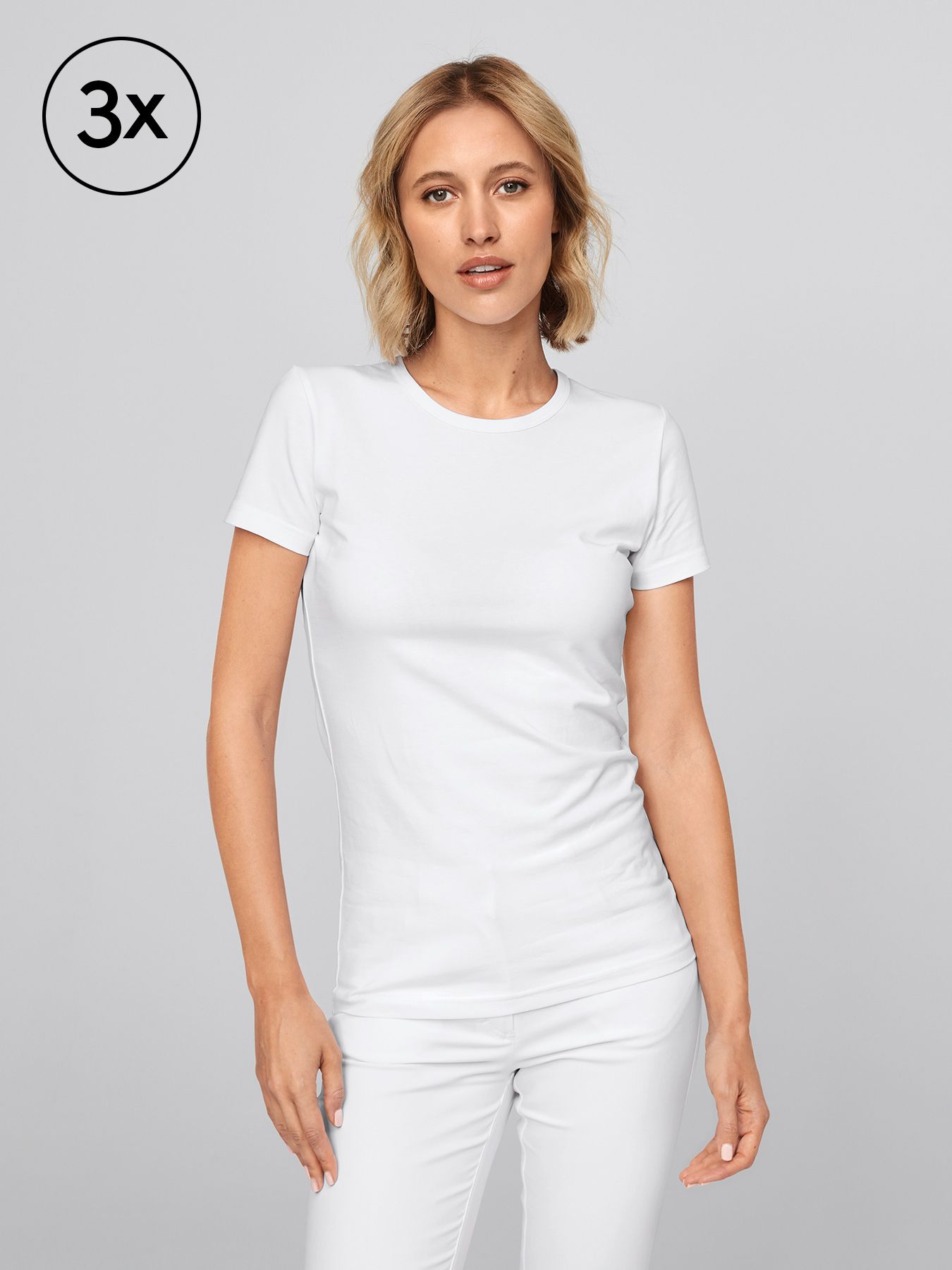 Damesshirt BARI 3-pack