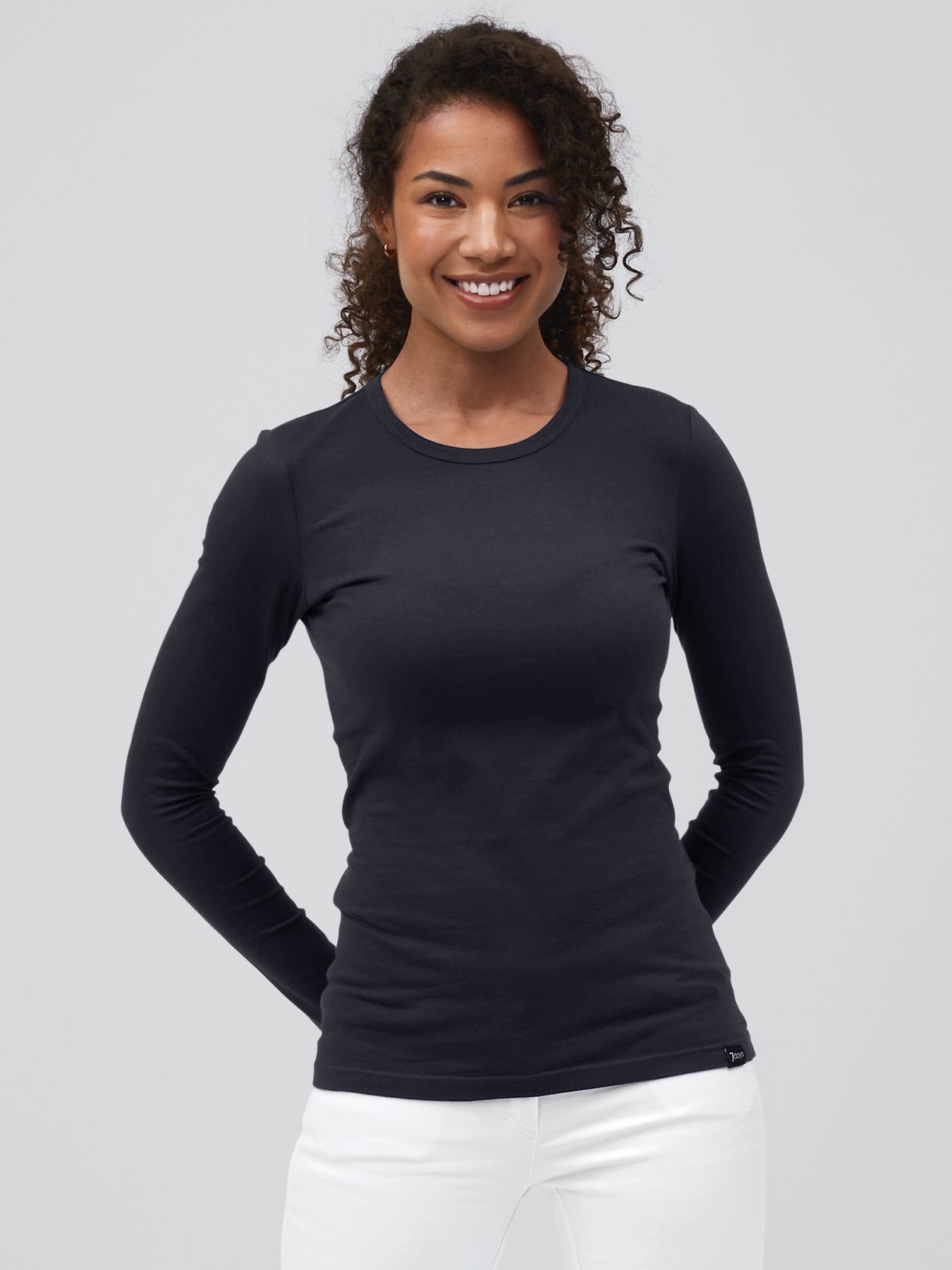 Damesshirt met lange mouwen MULDA, 60°-was