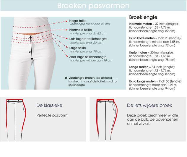 Maten advies dames - 7days Belgium